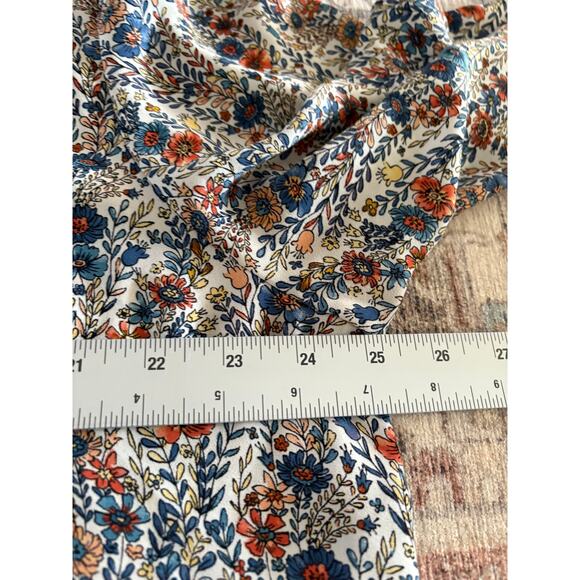 Rose + Olive Floral Boho Blouse 2x - Picture 10 of 11